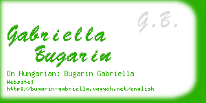 gabriella bugarin business card